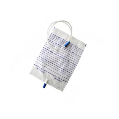 Китай Collect 2000 Ml Urine Medical Disposable Adult Urine Collection Bags With Push-Pull Valve продается