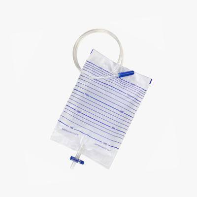 China Collect High Quality Portable 2000ml Urine Urine Drainage Bag With T Intersect Valve Te koop