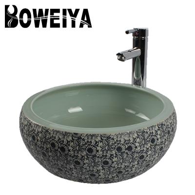 China Boweiya China Handmade Modern Sanitary Ware Floral Patterned Ceramic for sale