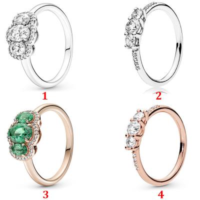 China FASHIONABLE New All-match Fashion S925 Sterling Silver Rose Gold Four Leaf Minimalist Clover Ring For Women for sale