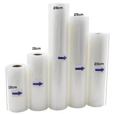 China Transparent Bag Eco Sous Vide Accessories Embossed Vacuum Bags Roll Food Saver Sealer Seal Storage Rolls For Vacuum Food for sale