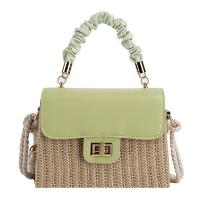 China New Fashion Hot Sale Straw Beach Tote Rope Shoulder Cross - Body Handbag Straw Bags Small for sale