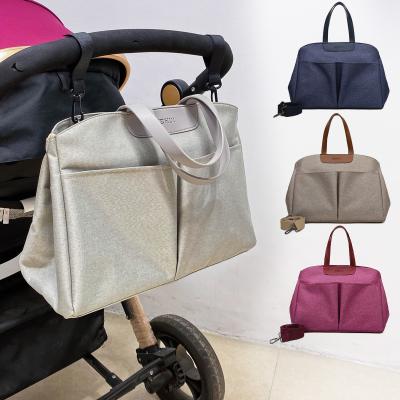 China 2020 New Designer Fashion Women's Daily Large Capacity Baby Diaper Handbag Outdoor Bag for sale