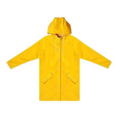 China Breathable Outdoor Travel Hiking Poncho Yellow Raincoat Rainstorm Proof Solid Color Long Full Body RAINCOAT Adult Men Women Male Girls for sale