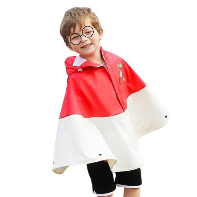 China Breathable High Quality Color Matching Kids Raincoat Poncho for sale