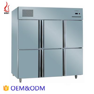 China Restaurants six-door commercial refrigerator and freezer for sale