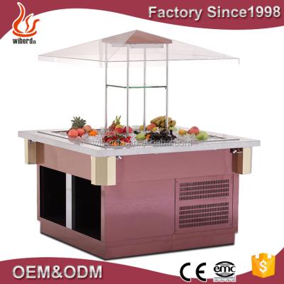 China Single-temperature hot sale lift-up hardware OEM wooden salad bar/restaurant equipment for sale for sale