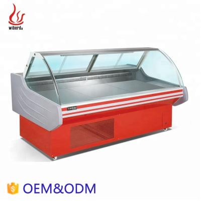 China Single-temperature Hot Sale Supermarket Meat Dish Showcase Fridge , Meat Fridge for sale