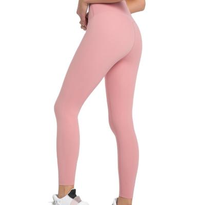 China Custom Made High Waist Stretchy Breathable Fashionable Women Ladies Gym Gaiters Breathable Training Tights for sale