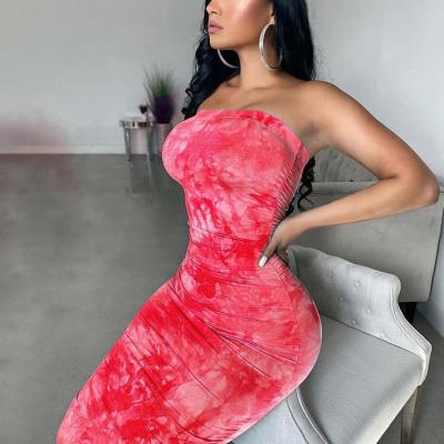 China New Arrival Breathable Plus Size Women Clothing Summer Bandage Casual Basic Bodycon Sleeveless Dress for sale