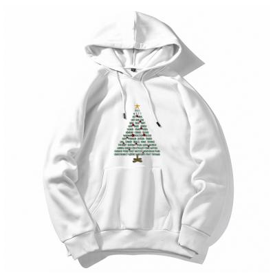 China 2021 Custom Washable Christmas Hoodie 100% Polyester No Pockets Mens Gym Hoodies for sale