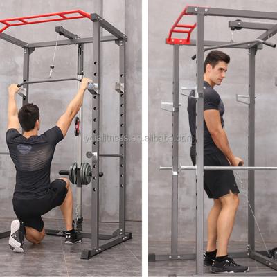 China Lydia Home Commercial Gym Equipment Modern Gym Equipment Space Saving Squat Rack With Stack for sale