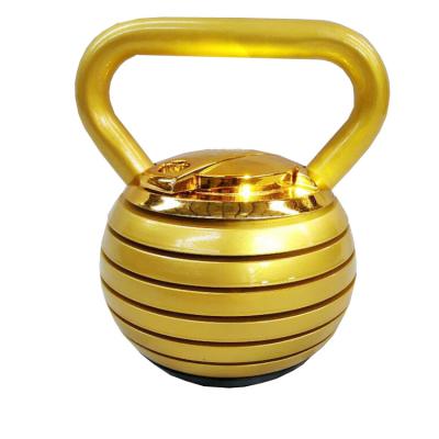 China New Fitness Lydia 20KG/40LB Grip Weight Kettlebell Adjustable Cavity Kettlebell for sale