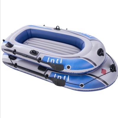 China PVC 3/4 People Fishing Rubber Dinghy Outdoor Inflatable Drift Canoe Loading Inflatable Boat for sale