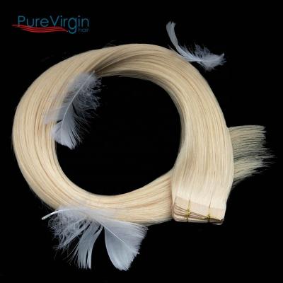 China Factory Price Manufacturers Factory Price Manufacturers Wholesale Silky Straight Silky Straight Virgin Remy Human Hair 100% Virgin Wave PureVirgin #60 Natural Human Hair Tape In Hair for sale