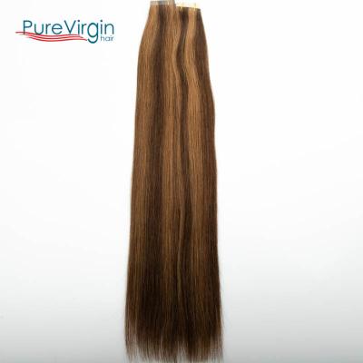 China Wholesale 8-40inch Pulled Silky Straight Wave PureVirgin Double In Extensions Remy European Tape Hair Human Hair Extensions for sale