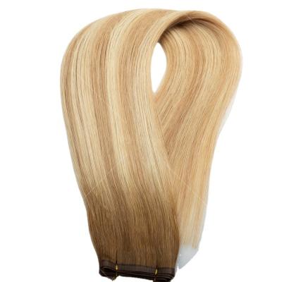 China Wholesale High Quality Seamless Hair 100% PureVirgin Hair Flat Weft Hair Remy Hair Extensions Weft for sale