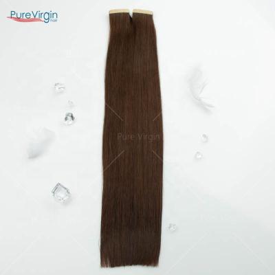 China Silky Straight Wave PureVirgin T#02 Factory Grade 12A 100% Remy Hot Selling Double Drawn Human Hair Tape In Hair Extensions for sale