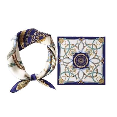 China New Square Hot Customizable Classic Collection Simple Silk Scarf for sale