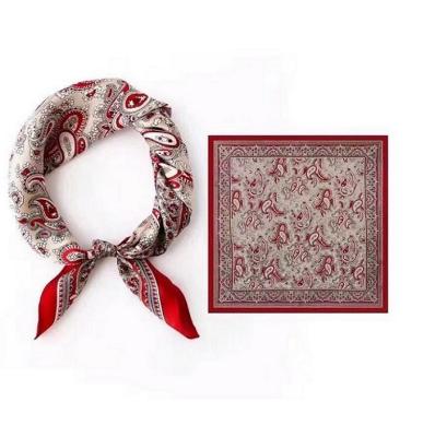 China Premium quality elegant and softly elegant square women's scarves for daily collocation for sale