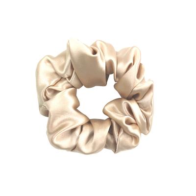 China Hot Selling 100% Silk Hair Tie 19mm Silk Skinny Hair Ties Scrunchies for sale