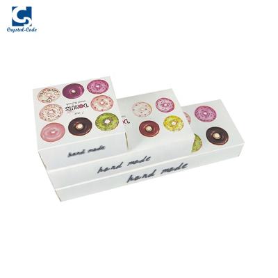 China Recycled Materials Paper Wrapping Gift Round Plastic Inner Wrapping Compartment Mini Boxes Rectangle Pastry Box for sale