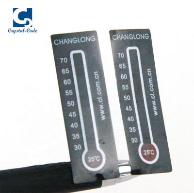 China Custom Printing Color Waterproof Temperature Gauge Heat Changing Label for sale