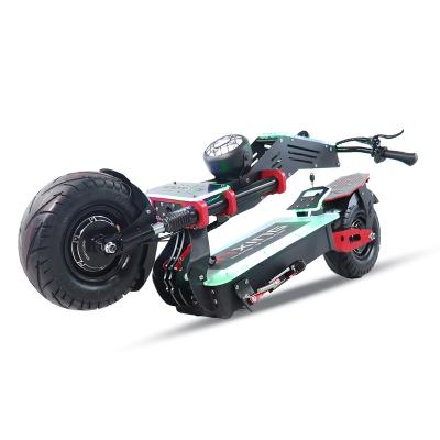 China 4000w*2 62mph Motor Off Road Unisex Powerful Long Range Dual Folding Motorized Electric Scooters For Adults With 13