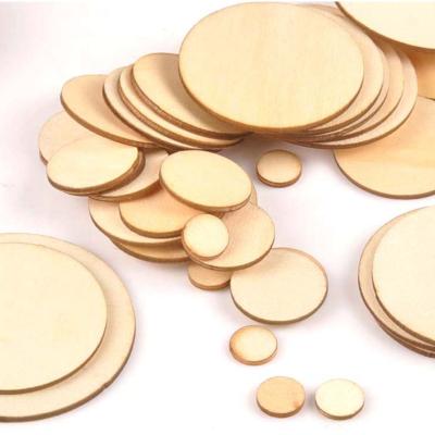 China China Hot Selling Wooden Round Shape Handmade Natural Wood Ornament Decoration Home Accessory Slice for sale