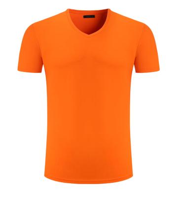 China Wholesale Custom Anti-Wrinkle V-Neck T-shirts Cotton/Spandex V-Neck Sports T-shirt For Men for sale