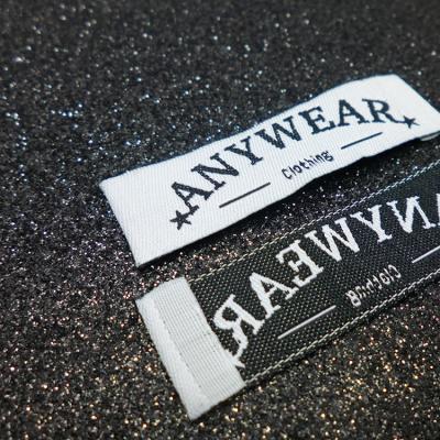 China Washable Best Selling Private Apparel Woven Items Labels For Custom Apparel for sale