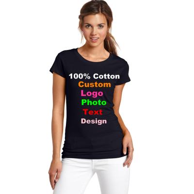 China high quality custom made t-shirt vintage 100% wrinkle women cotton t-shirts anti-wrinkle ladies t-shirts women graphics for sale