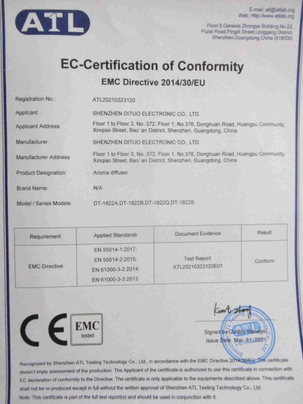 CE - Shenzhen Dituo Electronic Co., Ltd.