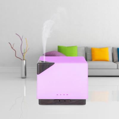 China Color Changing Ultrasonic Air Purifier 7 Color LED Light Power Cool Time Mini Humidifier 700ml Mist Essential Oil Diffuser Smart WIFI LED Light Peel Off for sale