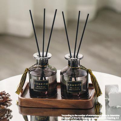 China Decorative Rattan Sticks KOMEITO Customized High Quality 120ML Home Fragrance Reed Diffuser for sale