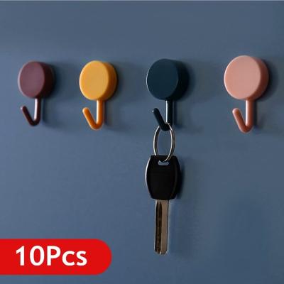 China CLASSIC Cute Free Punch Hook Sticker 10Pcs Wall Sticker Seamless Key Placement Classification for sale