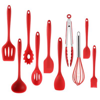 China 2021 viable hot selling wholesale Amazon kitchenware11Kitchen silicone cooking set for sale