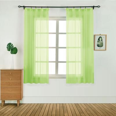 China Decoration+Full Light Shading 100x130CM Tulle Style 10Colors Window Screen Door Curtains Bedroom European American Roller Blinds For Living Room Cortinas for sale