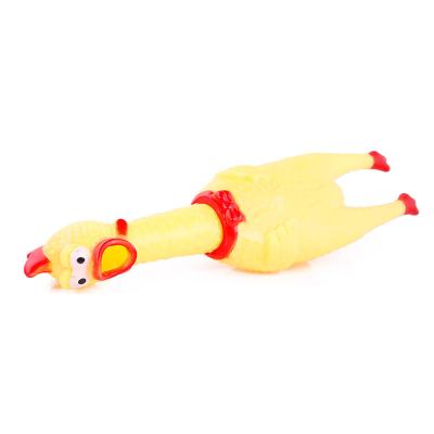 China Good Quality High Sales New Arrivals Dogs Screaming Yellow Rubber Chicken for sale