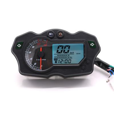 China Motocycle RTS Motorcycle Modified Digital LCD Display Switchable Mechanical Speedometer 7-Color Max 199KM/H for sale