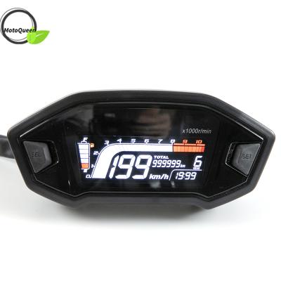 China Universal Motocycle 12V RPM Meter Tachometer Digital Odometer Instrument Motorcycle Spare Parts for sale