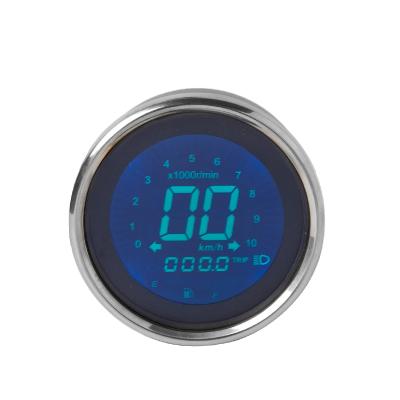 China Motorcycle Parts 2021 Universal Tachometer Digital Multimeters For Motorcycle Motorbike Scooter 12V Around LCD Display 650cc 40CC for sale