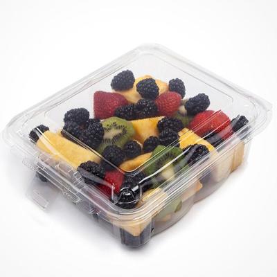 China Recyclable Stack Able Nontoxic Tasteless Plastic Food Packaging Container With Lid Food for sale