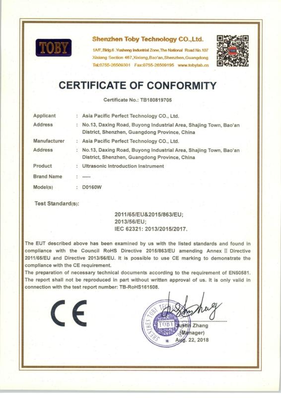 CE - Asia Pacific Perfect Technology Co., Ltd.