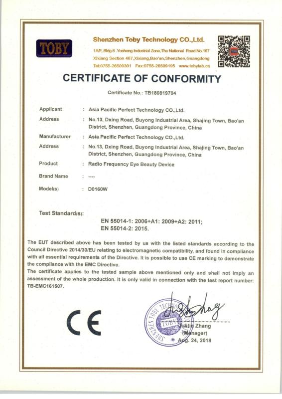 CE - Asia Pacific Perfect Technology Co., Ltd.