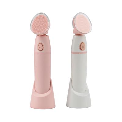 China Free Samples Deep Clean Deep Cleansing Facial Massager Electric Cleansing Brush Ultrasonic Silicone Facial Cleansing Brush with IPX6 Waterproof for sale