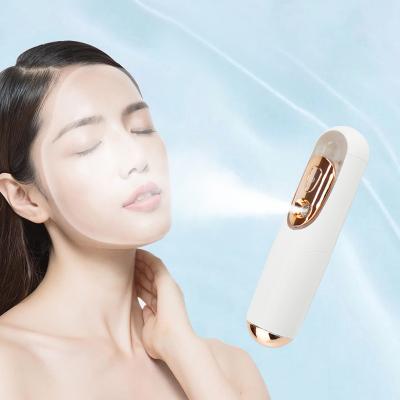 China ABS Free Samples Beauty Skin Care Water Filling Instrument Nano Electric Facial Mini Spray Mist Sprayer For Sensitive Skin for sale