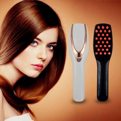 China For Home Use Portable Multifunctional Handheld Electric Vibration Hair Growth Brush Red Light Blue Light Therapy Sweeps Scalp Massage Comb for sale