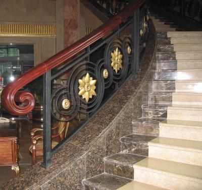 China Modern Cast Iron Balustrade Indoor Wrought Iron Outdoor Staircase Fencing Panels for sale