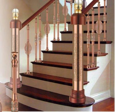 China Modern Best Selling Interior Wrought Iron Stair Railings for sale